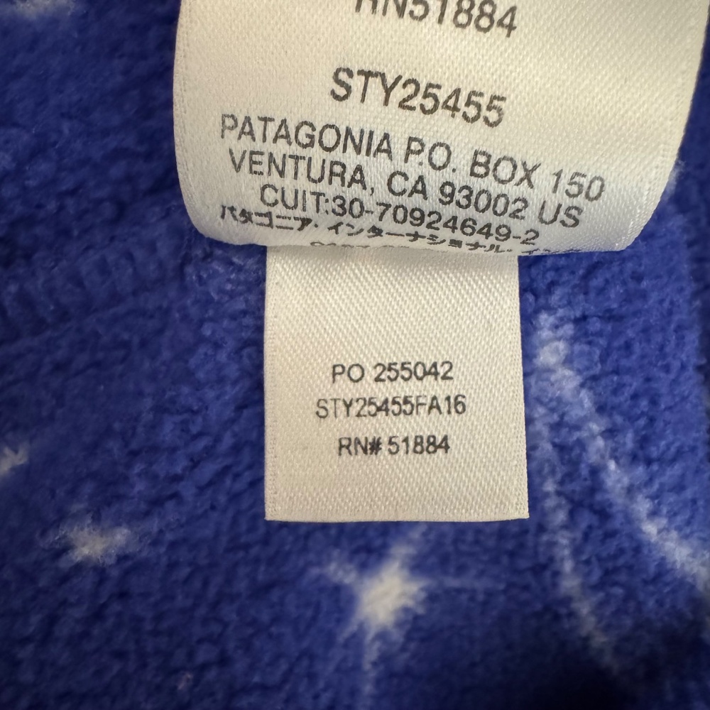 FLAWLESS PATAGONIA SYNCHILLA SNAP-T PULLOVER STY25455 BLUE WOMENS MEDIUM - Picture 6 of 6